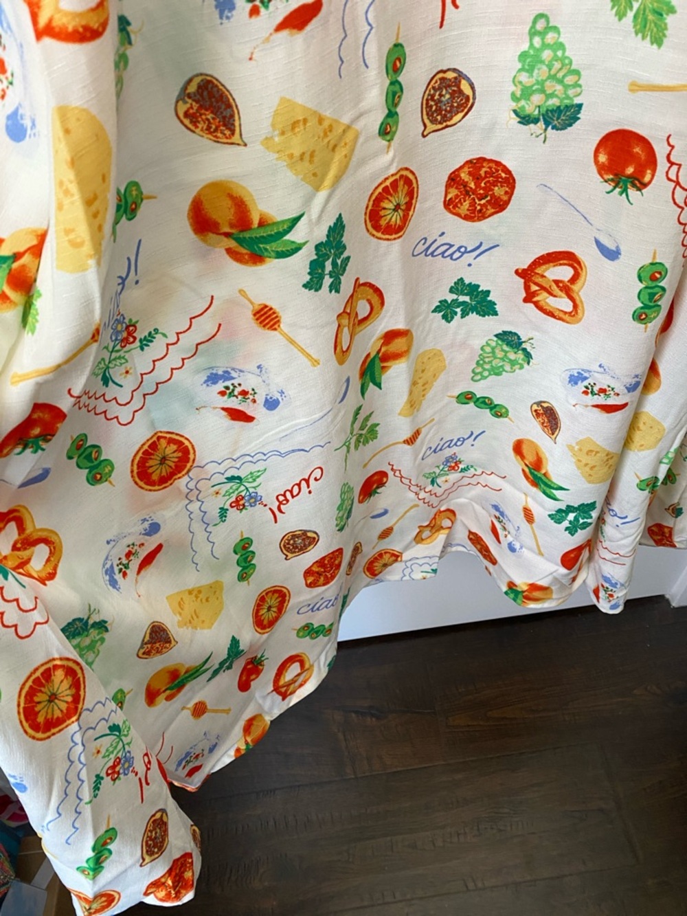 Ciao! HARLOW & ROSE Colorful Colorful Veggie Print Maxi Dress NWT ❤️🍇 - Picture 6 of 10